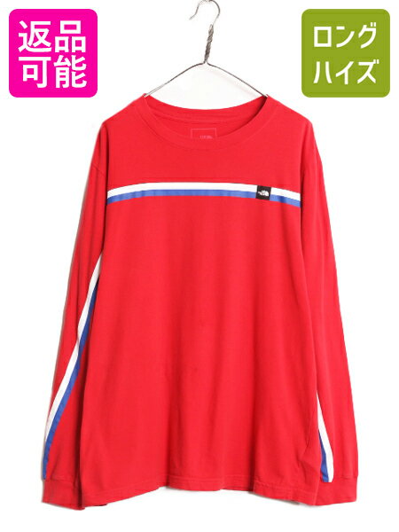 USA製 1990s PATAGONIA L/S Tee S(大きめ) Red オールド
