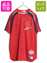 【4/30 6h限定 555円OFF×P8倍!!】 MLB オフィシャル ナイキ カージナルス ベースボール シャツ メンズ L / 古着 NIKE ユニフォー...