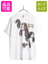 【7/15 555円OFFクーポン×P最大8倍!】 90s 00s ドッグ イラスト プリント Tシャツ メンズ レディース M / オールド 当時物 アート イヌ アニマル 白 白Tシャツ シングルステッチ| 古着 中古 90's 00's 90年代 00年代 グラフィック 動物 犬 半袖Tシャツ プリントTシャツ 白