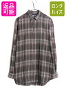 【7/9 最大半額SALE&ポイント5倍!!】 90s ラルフローレン チェック 長袖 ボタンダウン シャツ メンズ L / 90年代 オールド ポロ コットン...