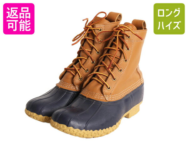 【11/25 緊急! 6h限定1000円OFF!】 USA製 エルエルビーン 6ホール ビーン ブーツ レディース 24cm / 中古 LLBEAN レースアッ...