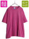 90s チャンピオン 無地 半袖 Tシャツ メンズ XL / 90年代 オールド Champion 目無し 100% コットン ヘビーウェイト 大きいサイズ パ...