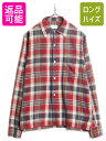 【7/8 最大半額SALE&ポイント5倍!!】 60s ★ BALSAM チェック 長袖 シャツ メンズ M 古着 60年代 ヴィンテージ 長袖シャツ ボックス...
