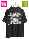【7/13 24h限定555円OFFクーポン配布!】 90s メッセージ 両面 プリント 半袖 Tシャツ メンズ L 古着 90年代 オールド グラフィック コ...