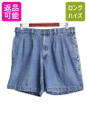 【7/15 555円OFFクーポン×P最大8倍!】 00s ドッカーズ リーバイス デニム ショート パンツ メンズ 34 古着 00年代 オールド LEVIS DOCKERS 短パン ツータック コットン ショーツ| 中古 00's Levi's ショートパンツ 半パン ハーフパンツ ボトムス デニムショーツ 2タック ワ