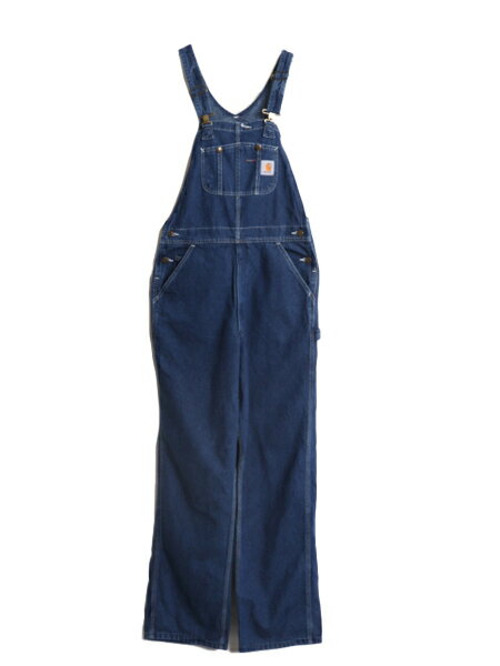 US企画 カーハート ウォッシュド デニム オーバーオール オーバーオール メンズ 34 32 CARHARTT ワーク ツナギ ペインター オールインワン| 古着 中古 日本未発売 Washed Denim Bib Overall ビブ オールインワン サロペット ワークパンツ ワークウェア ペインターパンツ
