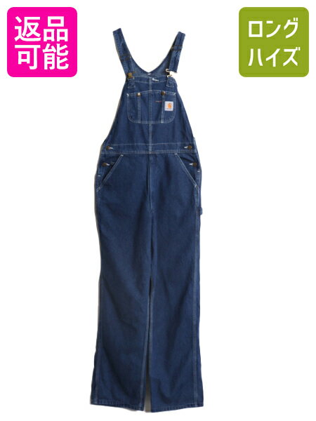 【11/25 期間限定400円OFF×P5倍】 US企画 カーハート ウォッシュド デニム オーバーオール オーバーオール メンズ 34 32 CARHARTT...