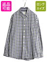 【7/9 最大半額SALE&ポイント5倍!!】 90s エディーバウアー チェック オックスフォード 長袖 シャツ メンズ XL Eddie Bauer ヘビー...
