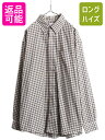 【7/10 26h限定10%OFFクーポン配布】 ブルックスブラザーズ チェック 長袖 ボタンダウン シャツ メンズ XL BROOKS BROTHERS 34...