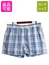 【7/15 555円OFFクーポン×P最大8倍!】 90s ポロ ラルフローレン チェック ショートパンツ メンズ XL 90年代 オールド スイム ショーツ 水陸両用 ナイロン コットン 短パン 海パン| 古着 中古 90's POLO RALPH LAUREN 大きいサイズ ラルフ ハーフパンツ スイムパンツ ショー
