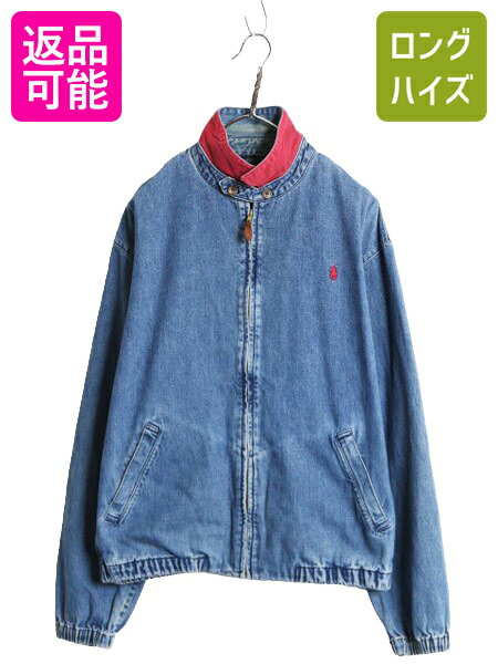 希少USA製 90s POLO ポロ デニム スウィングトップ デニムジャケット 希少USA製 90s POLO ポロ デニム スウィングトップ デニムジャケット