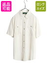 【7/10 26h限定10%OFFクーポン配布】 90s オービス 100% シルク 半袖 シャツ レディース L 古着 旧タグ 90年代 オールド ORVIS...