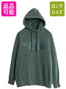 【7/7 最大半額SALE&ポイント5倍!!】 ノースフェイス ロゴ プリント スウェット フード パーカー レディース М 古着 The North Face...