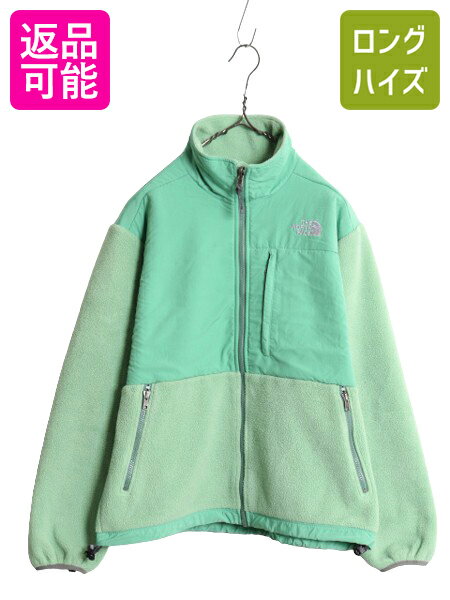 【6/18 ご愛顧感謝デーP最大4倍!】 ノースフェイス デナリ ジャケット レディース M 古着 The North Face DENALI アウトドア フリース ナイロン ブルゾン フルジップ 2トーン| 中古 ノース フリースジャケット デナリジャケット ジャンパー ハイネック ポーラテック ジップ