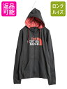 【6/23 マラソン限定クーポン&P5倍!】 ノースフェイス フルジップ プリント フード パーカー レディース М 古着 The North Face アウト...