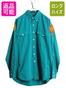 80s チャップス ラルフローレン ワッペン付き 3点留め ボタンダウン シャツ メンズ L ヴィンテージ CHAPS ポロ ハンティング フィッシング| 古着...