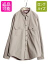 【7/9 最大半額SALE&ポイント5倍!!】 90s カナダ製 エルエルビーン コットン ダック 長袖 シャツ メンズ XL / 90年代 オールド LLBE...