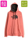 【6/26 マラソン限定クーポン&P5倍!】 ノースフェイス プリント スウェット フード パーカー レディース XL The North Face プルオーバー 裏起毛 トレーナー アウトドア ツートン| 古着 中古 ノース 大きいサイズ ロゴ スエット スウェットパーカー プリントパーカー フード
