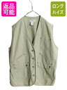 【7/9 最大半額SALE&ポイント5倍!!】 90s エルエルビーン ハンティング ベスト レディース L / オールド LLBEAN 前開き 重ね着 薄手 ...