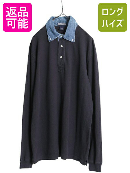 90s 󥺥 λ ܥ Ĺµ ݥ  L /   LANDS END  ǥ˥  Ĺµ...