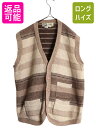 【7/10 26h限定10%OFFクーポン配布】 80s ピエールカルダン デザイン ニット ベスト メンズ XL 小さめ / ヴィンテージ シェットランド ウ...