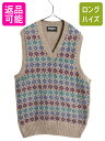 【7/10 26h限定10%OFFクーポン配布】 80s USA製 ジャンセン デザイン ニット ベスト メンズ レディース M / ヴィンテージ Jantze...