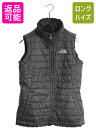 【7/13 24h限定555円OFFクーポン配布!】 US企画 ノースフェイス フルジップ リバーシブル ベスト ガールズ M レディース XS 程 アウトドア ハイ パイル フリース 中綿 ナイロン 黒| 古着 中古 日本未発売 ブラック The North Face ノース ハイネック 重ね着 前開き キルティ