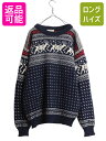 【5/6 48h限定10%OFFクーポン】 80s エルエルビーン ノルディック ウール ニット セーター メンズ L 程/ ヴィンテージ LLBEAN バーズ...