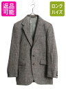 【7/10 26h限定10%OFFクーポン配布】 80s USA製 ハリスツイード テーラード ジャケット メンズ L 程/ 古着 ヴィンテージ 旧タグ ツイー...