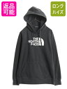 【6/22 マラソン限定クーポン&P5倍!】 ノースフェイス プリント スウェット フード パーカー レディース L 黒 / The North Face プル...