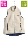 【7/9 最大半額SALE&ポイント5倍!!】 エルエルビーン パイル フリース ベスト レディース L / 古着 LLBEAN ボア 毛足 重ね着 アウトドア...