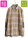 ペンドルトン チェック ウール シャツ メンズ M / 古着 PENDLETON TRAIL 長袖シャツ エルボーパッチ ポケット付き アウトドア マルチカラー...
