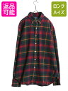 00s ラルフローレン チェック ボタンダウン フランネル シャツ メンズ L / 古着 オールド ポロ コットン 長袖シャツ ネル ワンポイント BD| 中古...