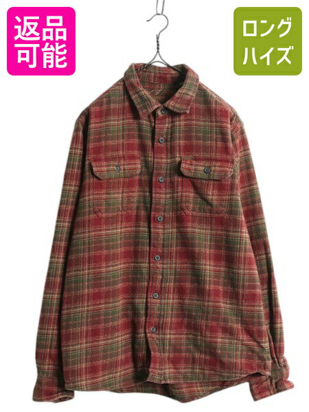 良配色 ORVIS ネルシャツ オンブレチェック シャドーチェック
