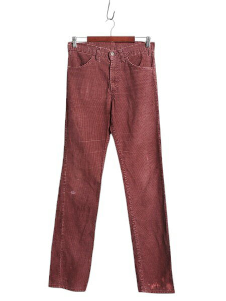 80s USA製 リーバイス 519 コーデュロイ パンツ メンズ 30 36 古着 ヴィンテージ アメリカ製 Levis スリム ストレート 細畝 コーズ 42TALON| 中古 80年代 80's 米国製 Levi's ビンテージ コーデュロイパンツ ストレートパンツ スリムストレート タロン バーガンディ アメカジ