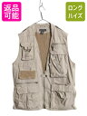 【5/1 24h限定10%OFF&P3倍!】 90s バナナリパブリック サファリ ベスト メンズ L / オールド BANANA REPUBLIC アウトドア...