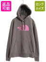 【6/22 マラソン限定クーポン&P5倍!】 ノースフェイス プリント スウェット フード パーカー レディース М / 古着 The North Face プ...