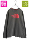 【7/27 24h限定ポイント5倍!】 ノースフェイス プリント スウェット メンズ XL / 古着 The North Face 裏起毛 アウトドア 大きいサイズ トレーナー 薄手 前V クルーネック| 中古 ロゴ スエット スウェットシャツ スウェットトレーナー ロゴスウェット オーバーサイズ ワンポ