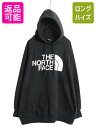 【7/9 最大半額SALE&ポイント5倍!!】 ノースフェイス プリント スウェット フード パーカー レディース 2XL アウトドア トレーナー プルオーバー...