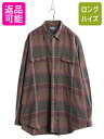 【マラソン限定400円OFFクーポン&P5倍!】 90s ポロ ラルフローレン チェック フランネル シャツ メンズ XL / オールド コットン 大きいサイズ ネルシャツ マルチカラー ポニー無し| 古着 中古 90年代 90's POLO RALPH LAUREN ネル 長袖シャツ フランネルシャツ コットンシャ
