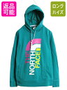 【4/30 6h限定 555円OFF×P8倍!!】 ノースフェイス プリント スウェット フード パーカー レディース L プルオーバー 裏起毛 トレーナー タ...