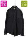 60s MELTON CPO 長袖 ウール シャツ メンズ M 程/ ヴィンテージ ジャケット 長袖シャツ ヘビーウェイト アンカーボタン ポケット付き 無地|...