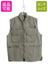 80s バナナリパブリック サファリ ベスト メンズ M 古着 ヴィンテージ BANANA REPUBLIC 収納 フード ハンティング フィッシング アウトド...
