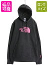 【7/7 最大半額SALE&ポイント5倍!!】 ノースフェイス プリント スウェット フード パーカー レディース XL 古着 アウトドア プルオーバー 裏起毛...