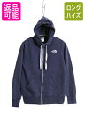 ノースフェイス フルジップ スウェット フード パーカー レディース M The North Face アウトドア トレーナー 裏起毛 ハイネック ネイビー| ...
