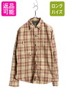 【7/13 24h限定555円OFFクーポン配布!】 90s LAUREN ラルフローレン 長袖 フィッシング シャツ レディース M 古着 オールド ポロ コ...