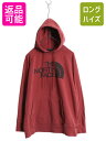 【6/22 マラソン限定クーポン&P5倍!】 US企画 ノースフェイス プリント スウェット フード パーカー レディース XL / アウトドア プルオーバー ...