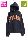 【7/9 最大半額SALE&ポイント5倍!!】 00s ラッセル カレッジ プリント スウェット フード パーカー メンズ レディース S オールド RUSSE...