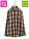 US企画 カーハート チェック ボタンダウン シャンブレー シャツ メンズ L 古着 Carhartt ワーク コットン BD 長袖シャツ ワンポイント 廃盤| 中古 日本未発売 シャンブレーシャツ ボタンダウンシャツ チェックシャツ ワークシャツ BDシャツ ポケット付き マルチカラー USED