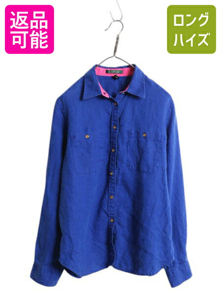 楽天市場】00s LAUREN ラルフローレン 長袖 シャツ レディース L
